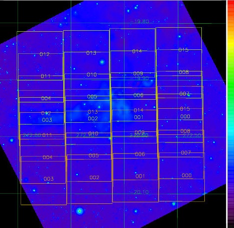 [IMAGE - field at about l=10.5 deg,b=-0.5 deg]